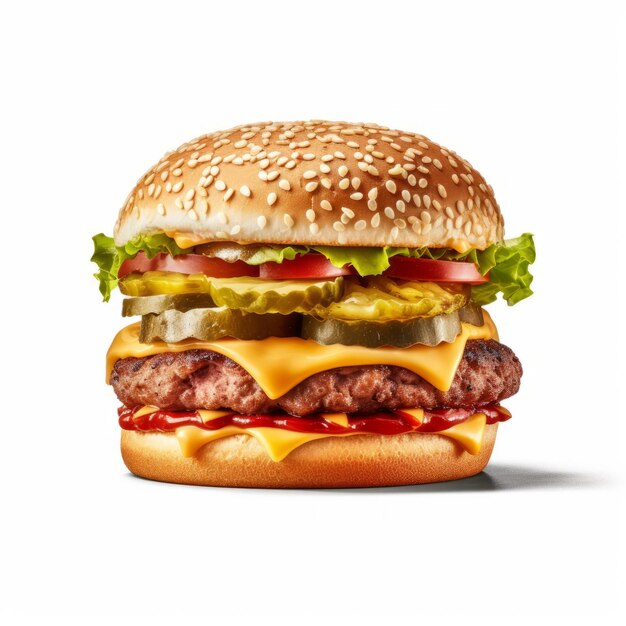 Photo hamburger de choclo hyperréaliste retouche minimale uhd image sony 8k photographie