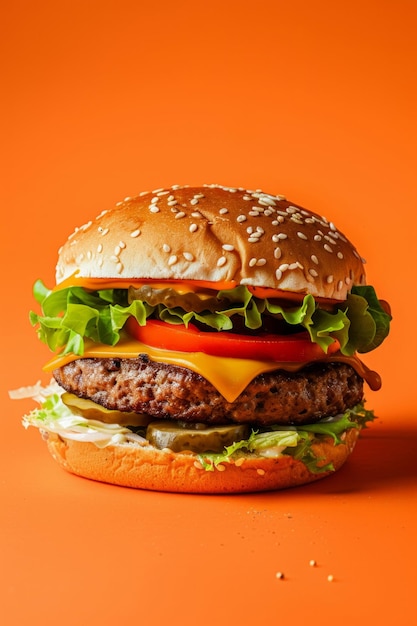 Hamburger nourriture album photo visuel plein de moments artistiques et délicieux