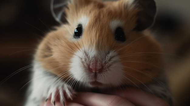 Hamster amical et affectueux généré par l'IA