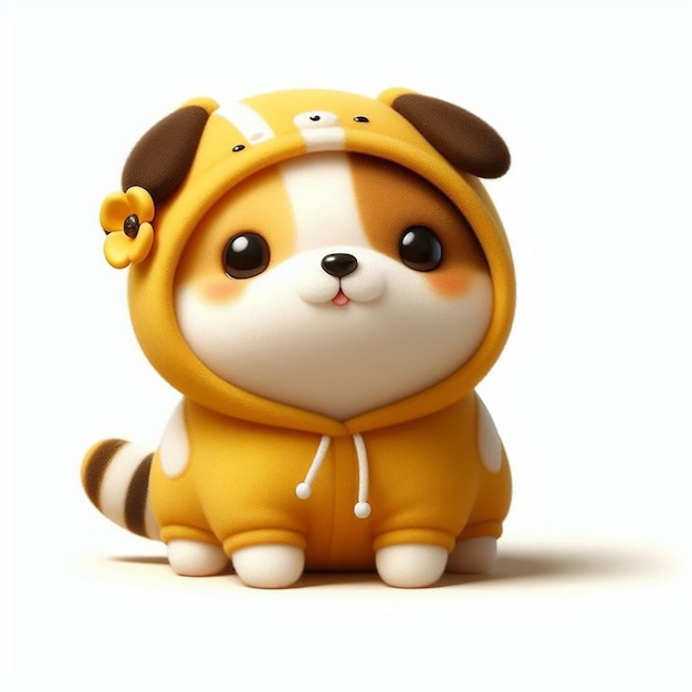 Le hamster chibi mignon est un personnage 3D.