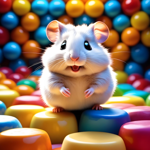 Le hamster mignon et adorable