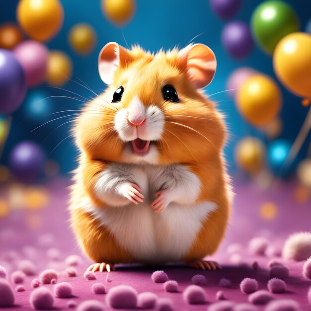 Le hamster mignon et adorable