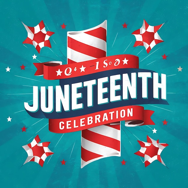 Photo hand drawn juneteenth celebration illustration