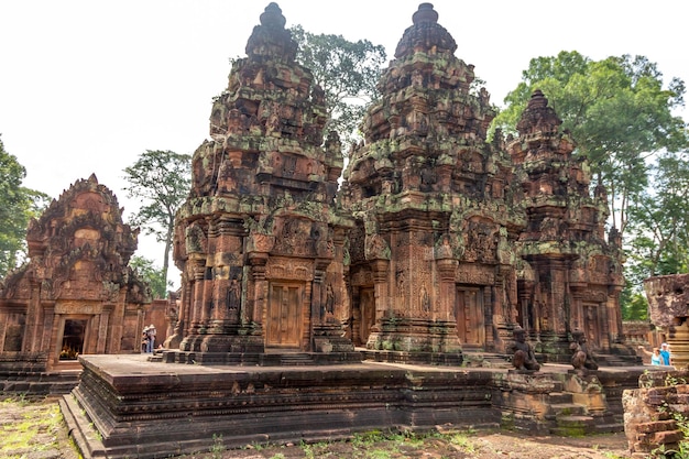 Hanoi Vietnam 4 AOÛT 2013 Ce temple à trois tours dans la jungle cambodgienne est de conception prékhmère