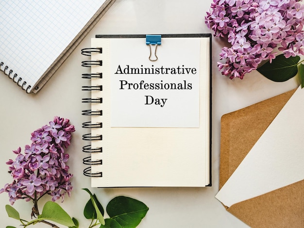 Happy Administrative Professionals Day Carte Voeux Closeup
