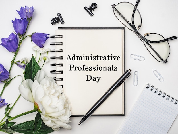 Happy Administrative Professionals Day Carte Voeux Closeup