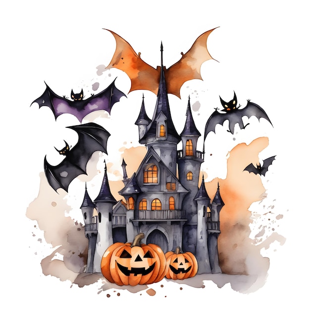 Happy Halloween Design Halloween Clipart IA générative