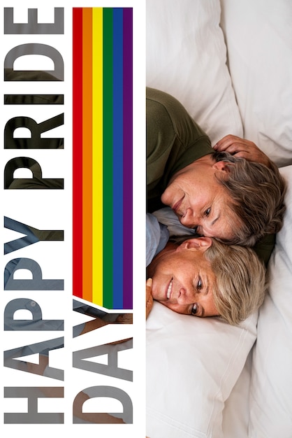 Photo happy pride day collage design