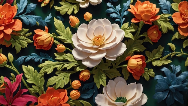 L'harmonie des fleurs Motif floral polyvalent pour les délices créatifs