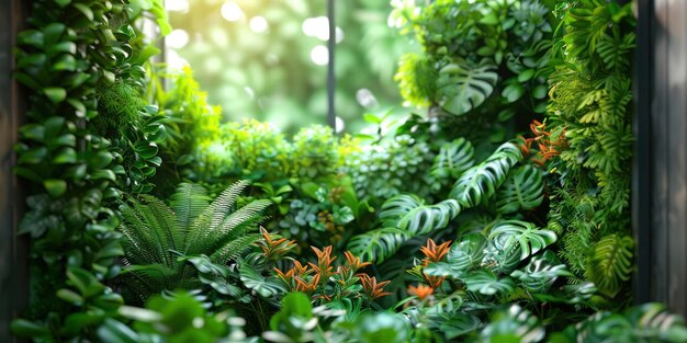 L'harmonie sur le lieu de travail Les plantes vertes apportent la nature à l'intérieur