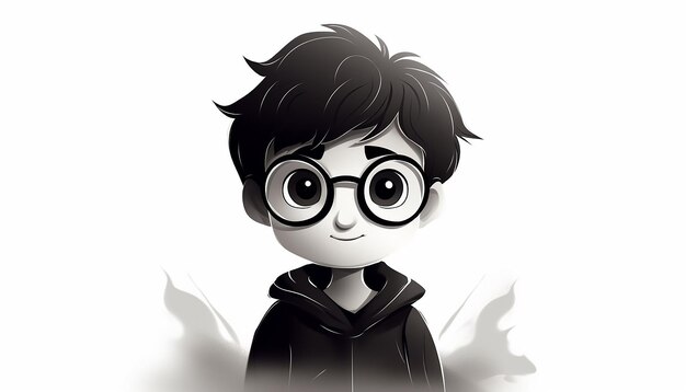 Photo harry potter est un dessin animé simple.