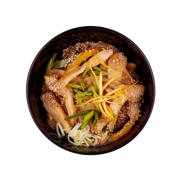 Harusame au poulet en sauce teriyaki