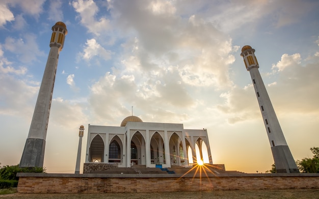 Hat Yai Mosque dans la soirée