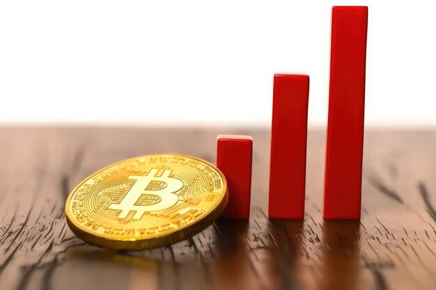 Photo la hausse des prix du bitcoin et la hausse des valeurs de la crypto-monnaie reflètent l'optimisme du marché, le potentiel de croissance financière et les opportunités d'investissement dans un paysage économique mondial en évolution.