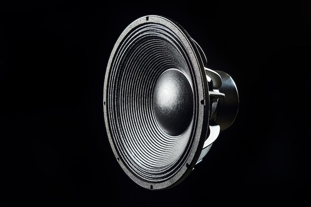 Haut-parleur haut de gamme Haut-parleur de studio de musique Système de son pour studio d'enregistrement sonore Boîtier de haut-parleur hifi professionnel Équipement audio pour home cinéma Concept de musique électronique