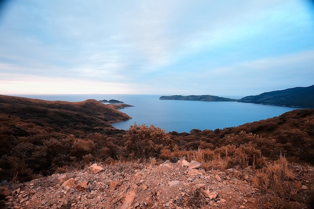 haute mer verdure de la falaise