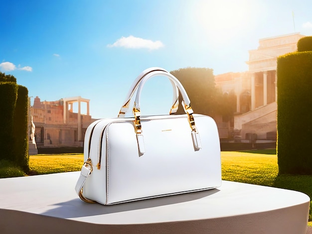 de haute qualité 8K Ultra HD un sac rectangulaire blanc pour femmes de style italien