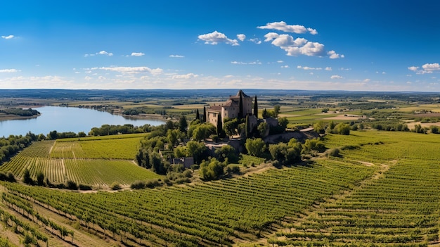 HautMedoc Explorant les enchantants châteaux et vignobles de Margaux Bordeaux en 169 vue aérienne