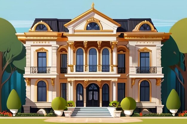 Le havre opulent Une résidence d'élégance en 3D