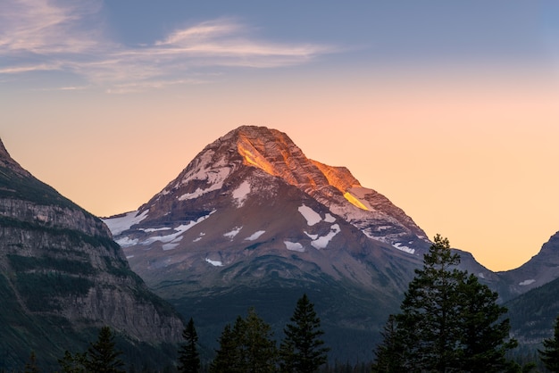 Heavens Peak au coucher du soleil