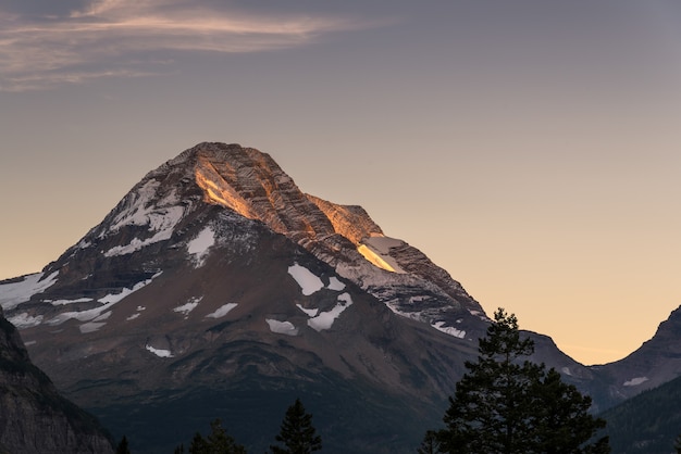 Heavens Peak au coucher du soleil