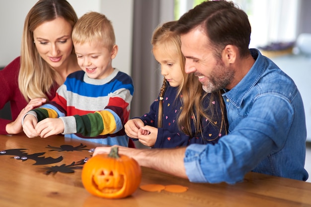 Héhé au moment de l'halloween