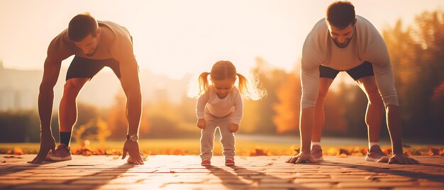 Photo héhé, faire de l'exercice physique le matin