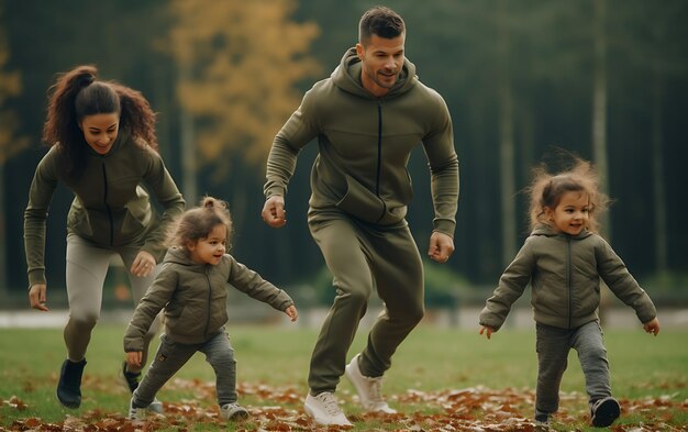 Photo héhé, faire de l'exercice physique le matin