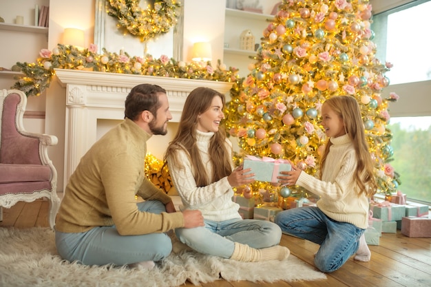 Héhé à la maison à Noël