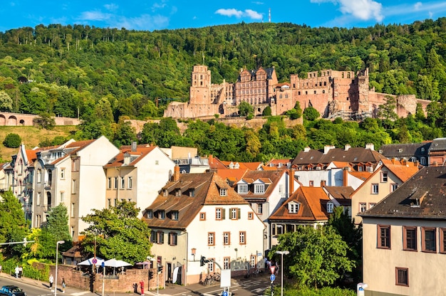 Heidelberg avec son château dans le Bade-Wurtemberg Allemagne