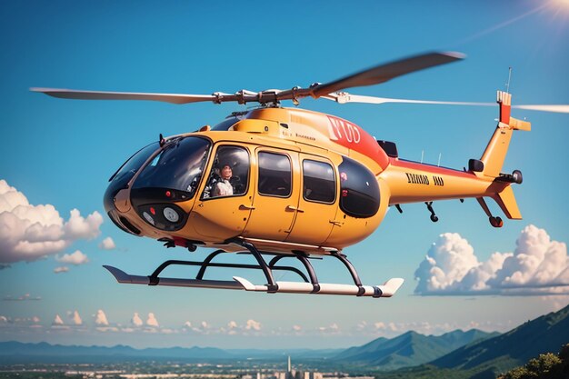 Hélicoptère militaire Hover Arme de guerre Hélicopter de sauvetage Aéronef civil Hélicôtère à rotor à hélice