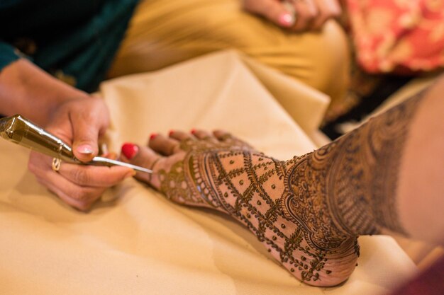 Henna Kenyan Mariages Indiens Asiatiques Détails Texture Accessoires Mariage Cérémonie coutumière Nairobi C