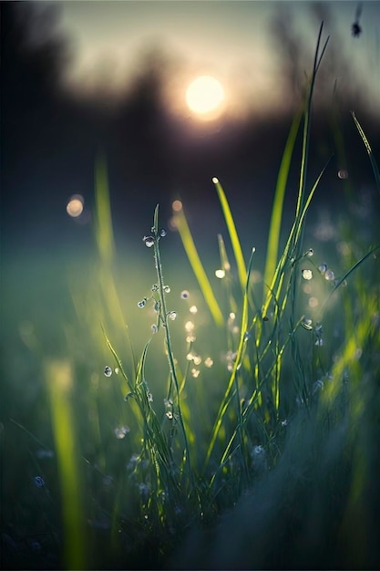 herbe du matin, bokeh