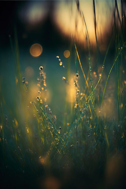 herbe du matin, bokeh