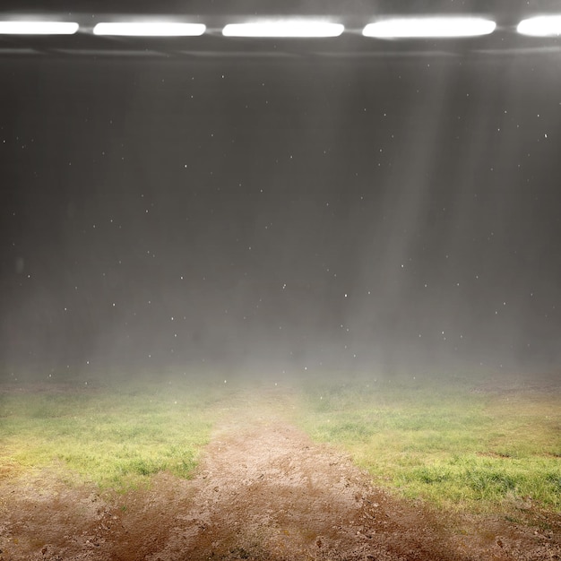 Herbe à l'intérieur du stade de football