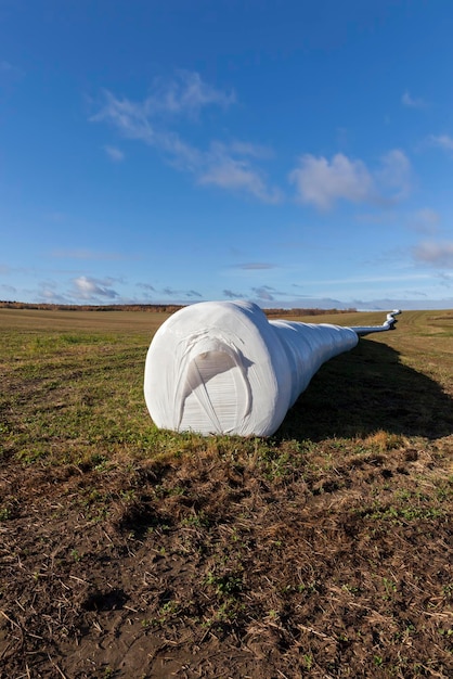 Herbe récoltée pour l'élevage