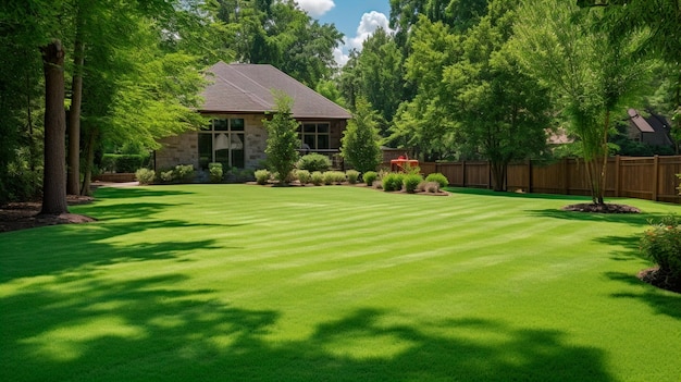 Photo de l'herbe verte dans le parc