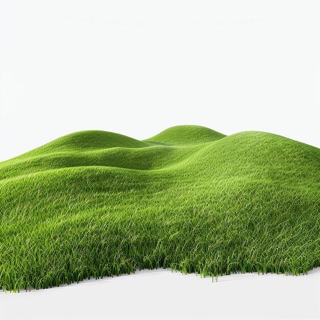 Photo une herbe verte avec de l'herbe dessus
