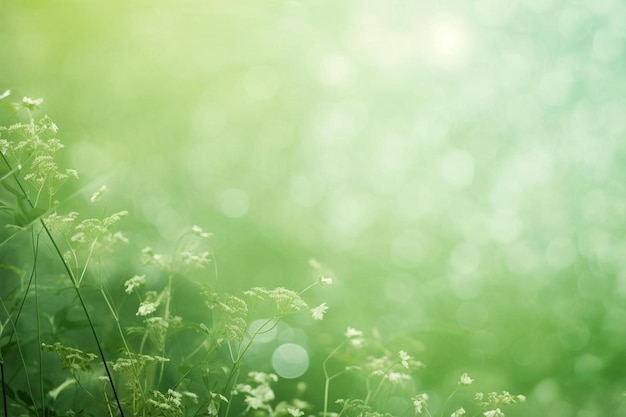 de l'herbe verte avec le soleil qui brille à travers elle