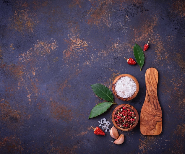 Herbes et épices. Fond culinaire