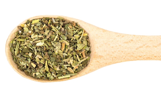 Des herbes de Provence dans une cuillère