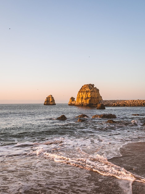 Hermosas playas de Lagos en el Algarve, Portugal