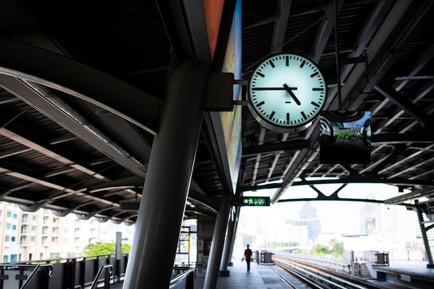 Heure de l'horloge de la gare