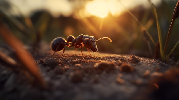 L'heure d'or de la fourmi a été tournée par National Geographic sur Agfa Vista