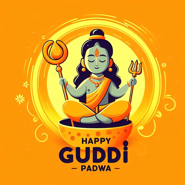 Photo heureux gudi padwa