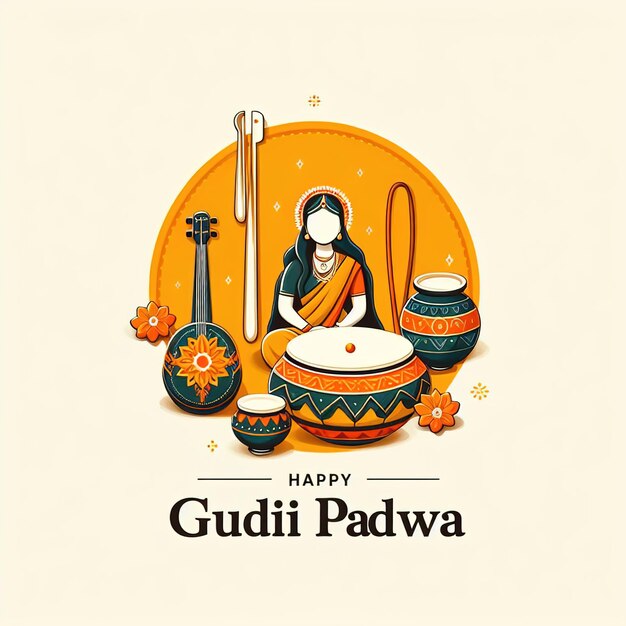 Photo heureux gudi padwa