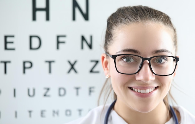 Heureux jeune opticien au travail