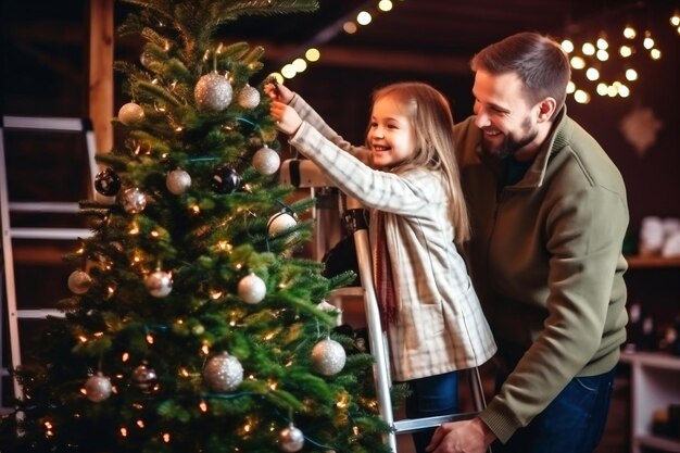 Six Amis Beaux Et Joyeux Parlent, S'amusent Et Passent Du Temps Sans Soucis  Pour Célébrer Le Nouvel An 2020. Arbre De Noël Avec Guirlande Et Mur Avec  éclairage Festif En Arrière-plan.