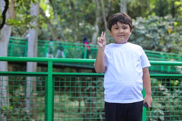 Heureux petit enfant garçon asiatique souriant. Sain heureux drôle visage souriant jeune adorable adorable mâle ki