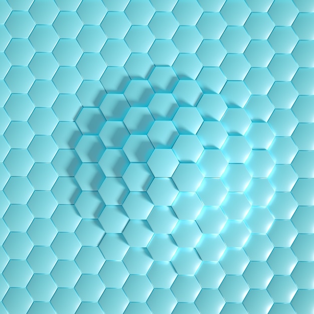 Hexagone de géométrie.